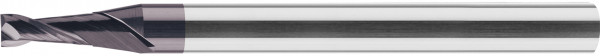 1,7 x 4 x 38, d2=3 mm - Karbür Mikro Freze, Z=2, 30°, HA, BlueCut