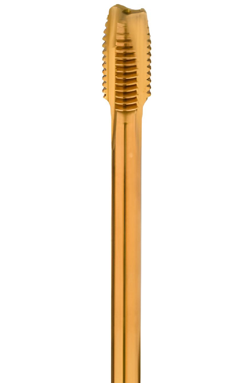 M16 - HSSE Düz Makina Kılavuzu,TIN Kaplamalı Ekstra Uzun, Kullanım Yeri: ≤ 800 N/mm²