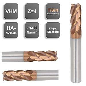 8,0 x 19 x 63, d2=8 mm  ? Karbür Düz Freze, Z=4, TiSiN
