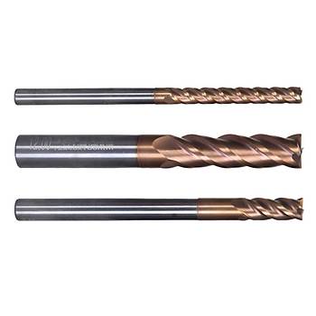 4,0 x 20 x 100, d2=4 mm ✔ Karbr Uzun Parmak Freze ucu, Z=4, TiSiN-Kaplamal