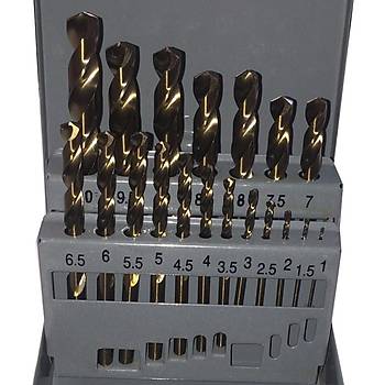 1 - 13 mm 25 adet - HSSE Matkap Ucu Seti, %5 Co, Altn Seri Paslanmaz 135