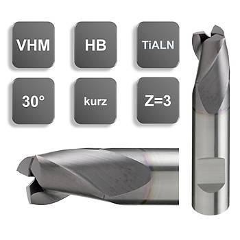0,5 x 1,5 x 38, d2=6 mm ✔ Karbr Freze, Z=3, Kaplamal, 30