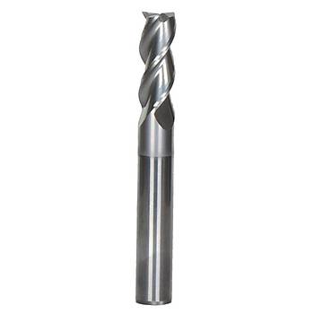 3,0x10x50 - d2=6 mm - Karbr Freze, Z=3, Silver Kaplama, ALU