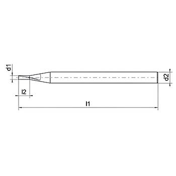 1,8 x 5 x 38, d2=3 - Karbr Mikro Freze, Z=2, 30, HA, BlueCut