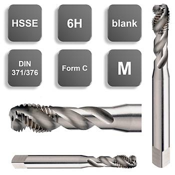 M30 ✔ HSSE 40 Helisel Makina Klavuz, 6H, Form C