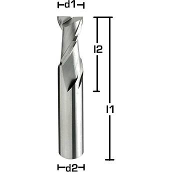20,0 x 50 x 100, d2=20 mm ✔ Karbr Freze, Z=2, Polisajl, 30, Uzun