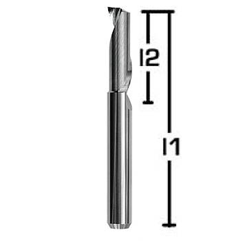 6.00x30x60 mm - Karbr Freze, Z=1, Polsaj, CNC uzun Bak