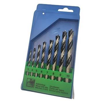 3 / 4 / 5 / 6 / 7 / 8 / 9 / 10 mm - 8 Para Ahap, MDF Matkap ucu, Matkap ucu Seti