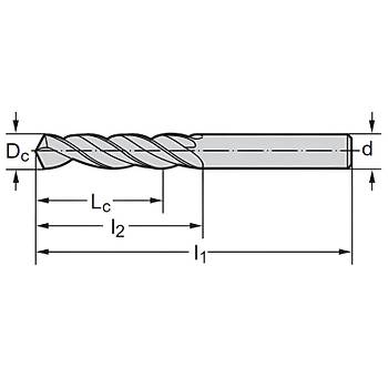 2.5 mm - HSS Matkap ucu WALTER TIN Kaplamal Delik Delme ucu