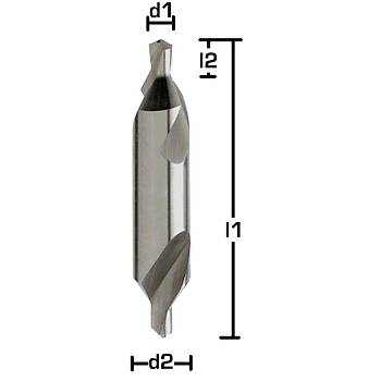 0,8 mm - HSS Punta Matkap ucu 60, Form A, DIN 333A