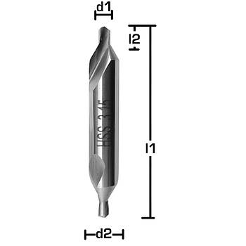 1,0 mm - HSS Punta Matkap ucu 60, DIN333, Form A