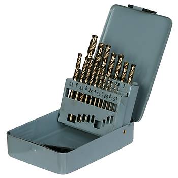 1 - 13 mm 25 adet - HSSE Matkap Ucu Seti, %5 Co, Altn Seri Paslanmaz 135