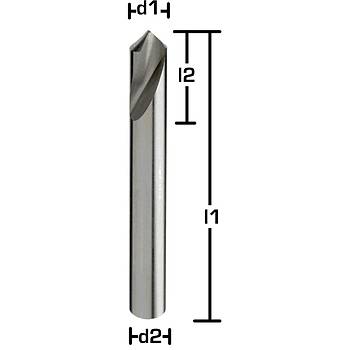 8 x 25 x 79 mm - HSS-E (%5 Cobalt) NC Punta Matkap ucu, 90, Nachreiner