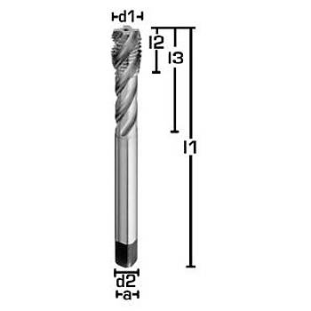  EG M02,5 - HSSE Helis Klavuz, EG Helicoil, EG, 40, Form C