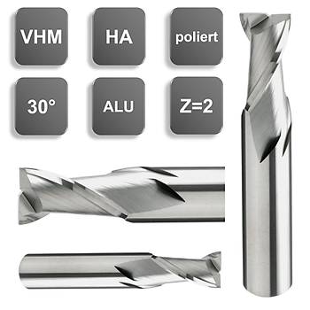 20,0 x 50 x 100, d2=20 mm ✔ Karbr Freze, Z=2, Polisajl, 30, Uzun