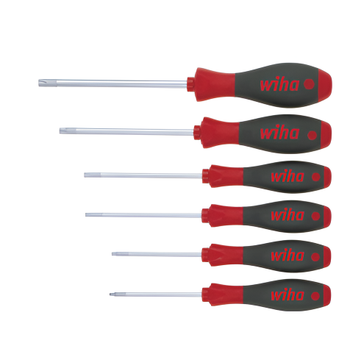 Wiha Tornavida seti SoftFinish 6 paral, Optimum tork, MagicSpring: TORX vidalarn yerinde tutar