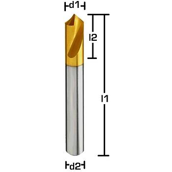 10 x 25 x 89 mm - HSS-E (%5 Cobalt) NC Punta Matkap ucu, TIN, 90