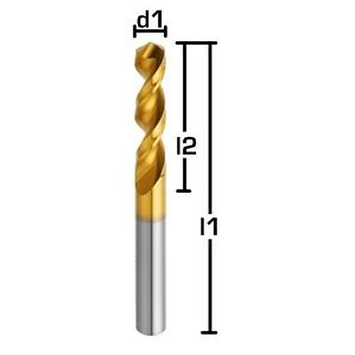  15.50x58,0x115,0 mm - HSSE Matkap Ucu, TIN, 130, DIN1897