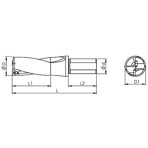 17 mm 2xD U Drill WCMX Takma U�lu Matkap