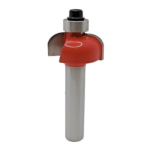 21,5 mm R6 El freze ucu, Router Bit Karb�r (Elmas) kaynakl� ve rulmanl� frezeleme ucu, Ah�ap freze ucu, Rady�sl� freze ucu (�aft 8 mm)