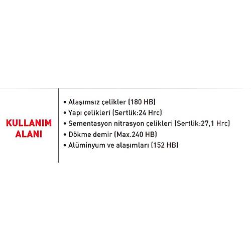 12,0 x 53 x 110, d2=12 mm - HSS Freze ucu, Uzun Parmak Freze DIN844, Frezeleme kesici tak�m, Z=4