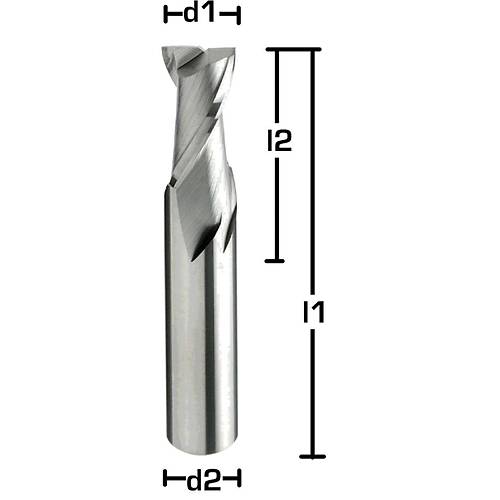 10,0 x 32 x 80, d2=10 mm ✔Karbr Freze, Z=2, Polisajl, 30, Uzun