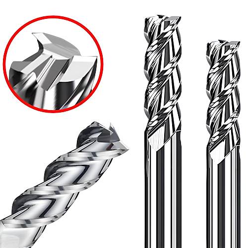 8,0 x 24 x 60, d2=8 mm✓ Karb�r Freze ucu seti, Z=3, Alu Frezeleme ucu, pol�sajl�