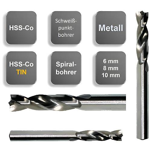 8x75x117mm Punta ��r�tme Matkab�, TIN, HSSE, DIN1412