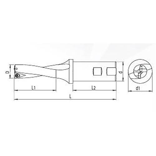 50 mm 2xD U Drill WCMX Takma Ulu Matkap