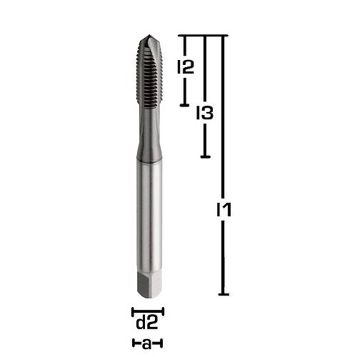 M12 - HSSE/PM A��k Delik (D�z) Makina K�lavuzu, Hardlube, Form B, 6H, Nachreiner