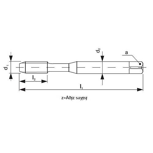 M8 - NAREX HSSE Dz Makina Klavuz, TALN