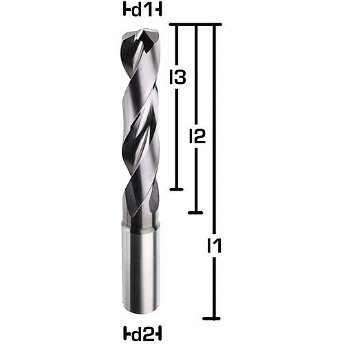 1.60x13x57 mm - 5xD Karbr Matkap ucu, BlueCut, 140, Genal amal