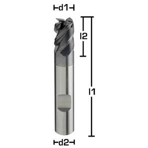  06.00x10x54 mm, aft 6,0 HB - Karbr Freze ucu, Z=4, Kaplamal, Ksa