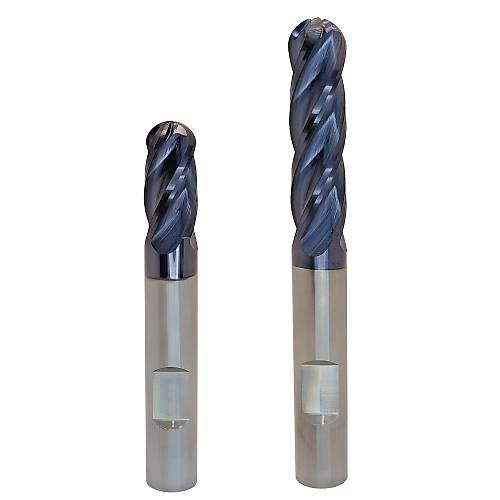 10R5.0 x 22 x 72 - d2=10,0 mm K�re Karb�r Parmak  Freze  30�, Z=4, TiAlN Kaplamal�