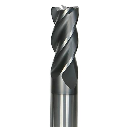 10x22x72 mm - d2=10 mm HPC Karb�r Freze, 35/38�, BlueCut, Z=4, 800 N/mm�,�elik ve Paslanmaz �elik