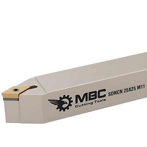 10 x 10 x 100 mm - SDNCN D�� �ap Delik Tornalama Kateri, DCMT07 veya DCGT07 u�lar i�in, D�z 62,5�, Altl�k ile