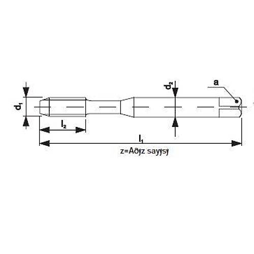 M10 - NAREX HSSE D�z Makina K�lavuz, ALU