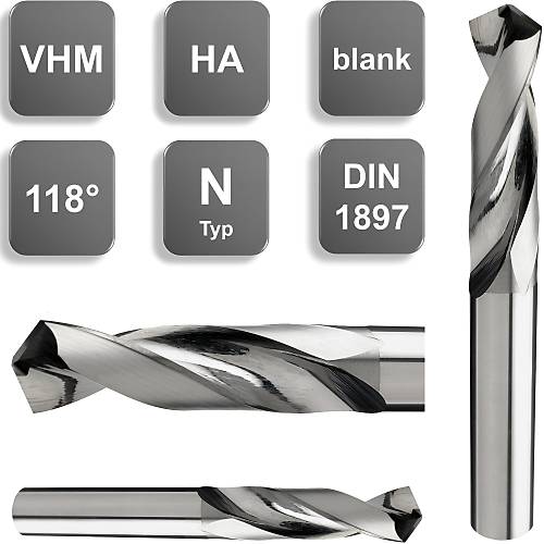 0,65 x 4 x 22 mm ✓ Karb�r Matkap Ucu, 118�, DIN1897, Delik Delme ucu