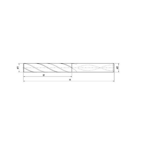 � 15.00x81x131 mm - 5xD Karb�r Matkap Ucu, BlueCut, 180�, D�z Al�n, ��ten So�utmal�