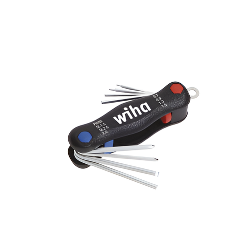 Wiha Multitool Multitornavida Mini PocketStar� Oluklu, Phillips i� alt�gen, 8 par�al�, Krom-vanadyum �eli�inden