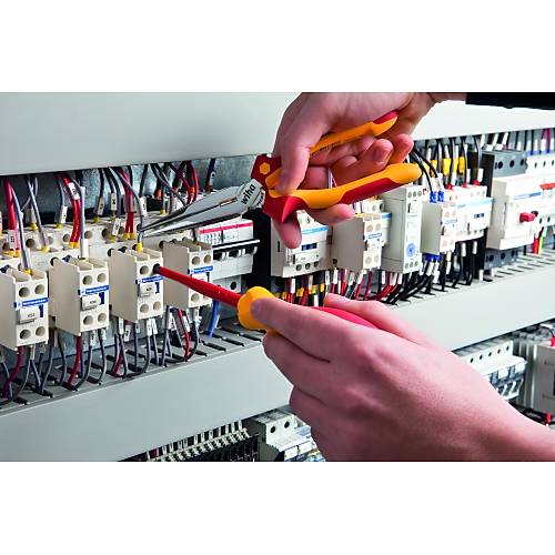 Wiha Pense seti Profesyonel elektrik koruma Kombine pense, kargaburun pense, �apraz, 3 adet pense seti