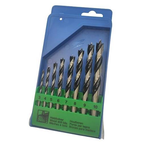 3 / 4 / 5 / 6 / 7 / 8 / 9 / 10 mm - 8 Par�a Ah�ap, MDF Matkap ucu, Matkap ucu Seti