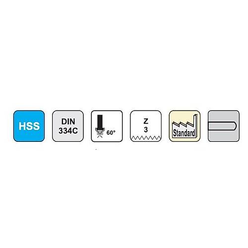 10,00 mm HSS Hava Matkap ucu, 60, DIN334C