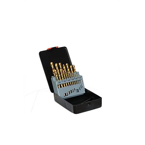 1 - 10 mm 19 adet - HSS Matkap Ucu Seti, Titanyum Kapl�, DIN338 Matkap seti