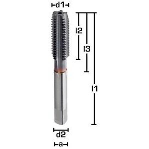 � M16 - HSSE/PM 3l� El K�lavuzu, D�z, 6HX, TiCN, 40 HRC