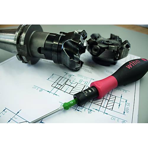 Wiha Tork tornavida TorqueVario�-S de�i�ken olarak ayarlanabilen tork limiti 0,8 - 5 Nm, Tork ayar�n� optimize eder