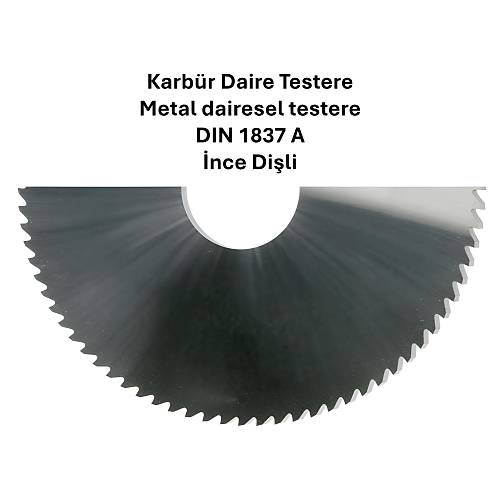 40,0 x 1 x 10 mm - Karb�r Daire Testere, Dairesel Metal Testere DIN1837 A, �nce Di�li, Z=64