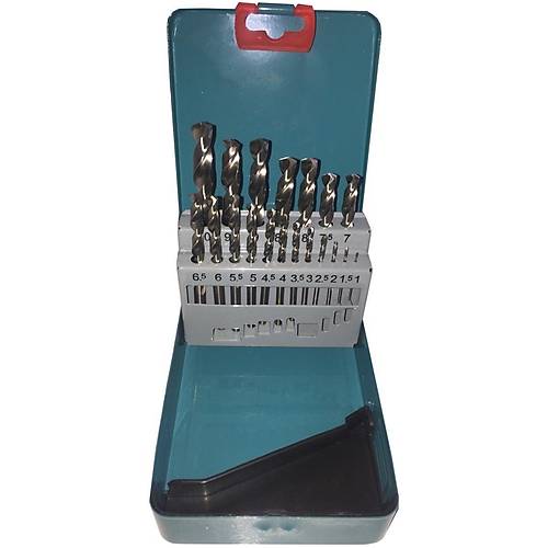 1 - 10 mm 19 adet - HSS-G Matkap Ucu Seti, �elik, Metal, Demir i�in uygun