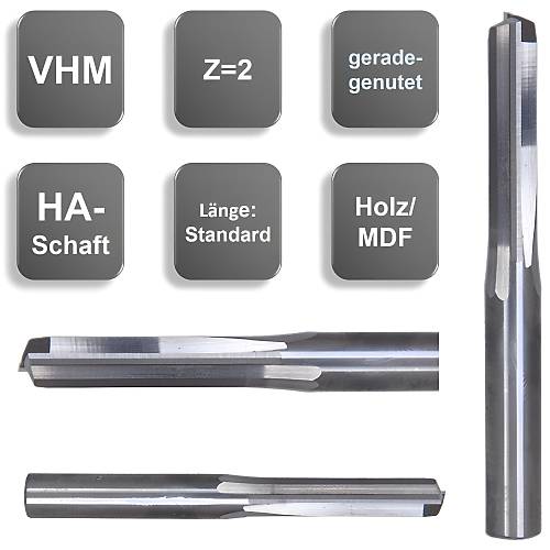 3,0 x 15 x 50, d2=3 mm - Karb�r Freze, D�z Ah�ap, MDF B��a�i, D�z Kanal Frezeleme Router ucu