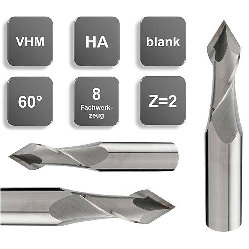 4,0 x 8 x 50, d2=5 mm ✔ Karb�r 8-��lem Tak�m�, 60�, �ok Ama�l�, Z=2